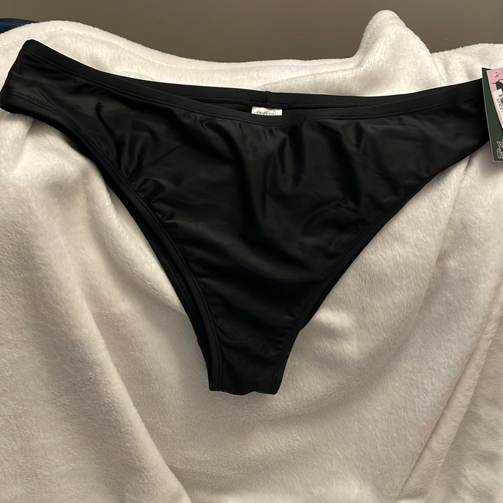 Black swim bottom